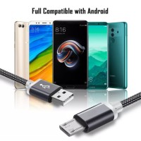 Micro USB кабель з подовженим коннектором 9 мм, усилений Сірий