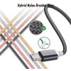 Micro USB кабель з подовженим коннектором 9 мм, усилений Сірий