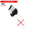 Магнітний круглий конектор Micro USB TOPK