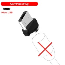 Магнітний круглий конектор Micro USB TOPK