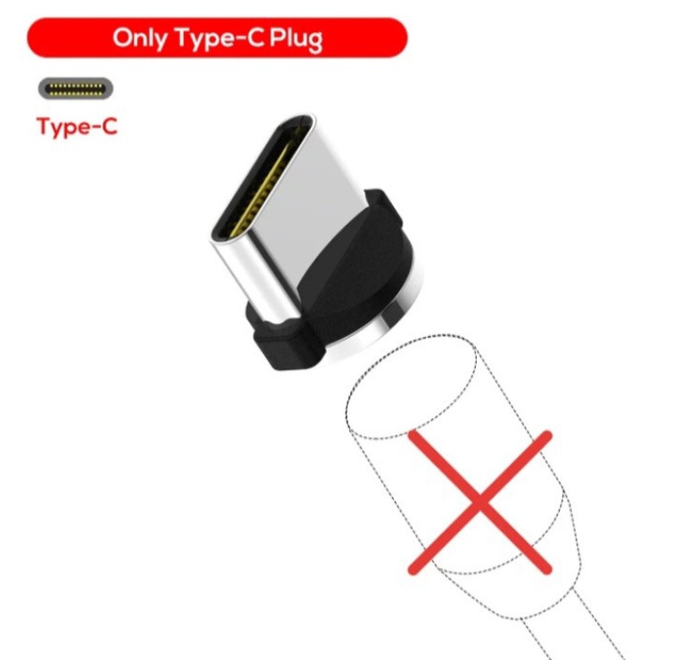 Магнітний круглий конектор Type c TOPK