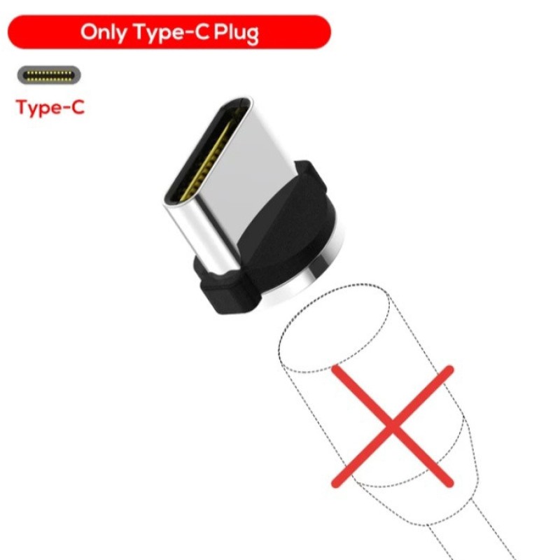 Магнітний круглий конектор Type c TOPK