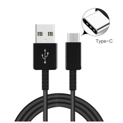 USB кабель Type C для смартфонів, чорний