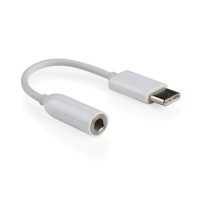 Перехідник з type c на аудіо 3.5 mm Білий