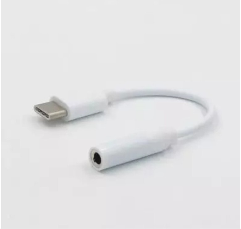 Перехідник з type c на аудіо 3.5 mm Білий