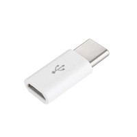 Перехідник з Type-C (8 mm) на Micro / для захищених телефонів / Білий