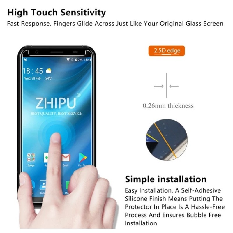 Загартоване захисне скло на Doogee X55