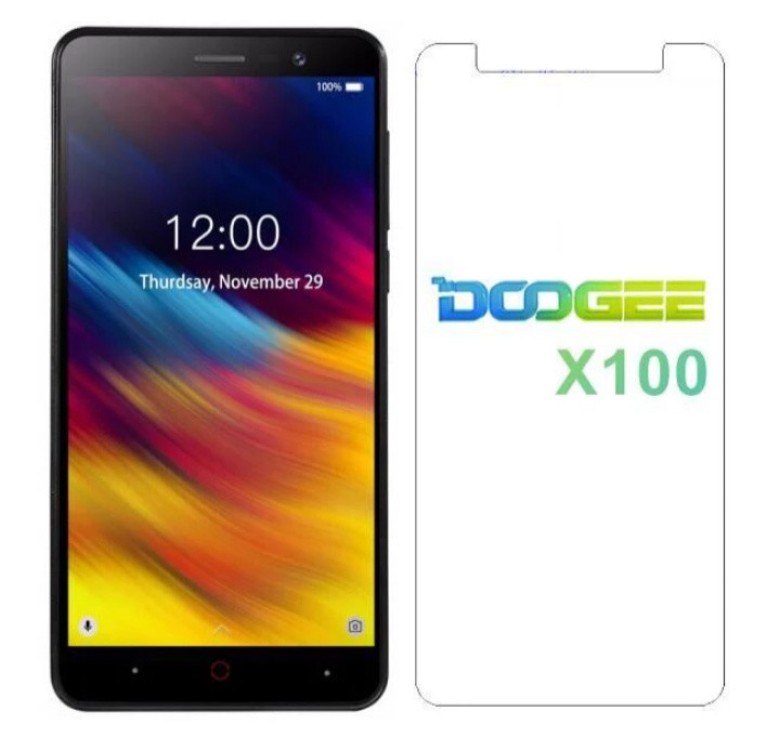 Закаленное защитное стекло на Doogee X100