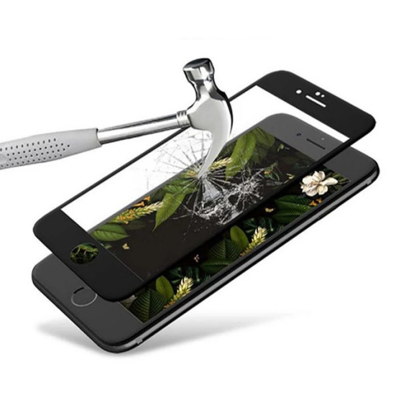 Загартоване захисне скло на Iphone 6 100% покриття Чорне
