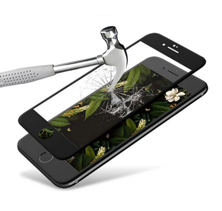 Загартоване захисне скло на Iphone 6s 100% покриття Чорне
