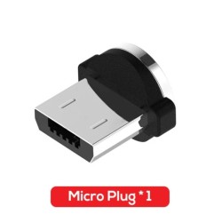 Магнітний круглий конектор Micro USB TOPK для кутового кабеля