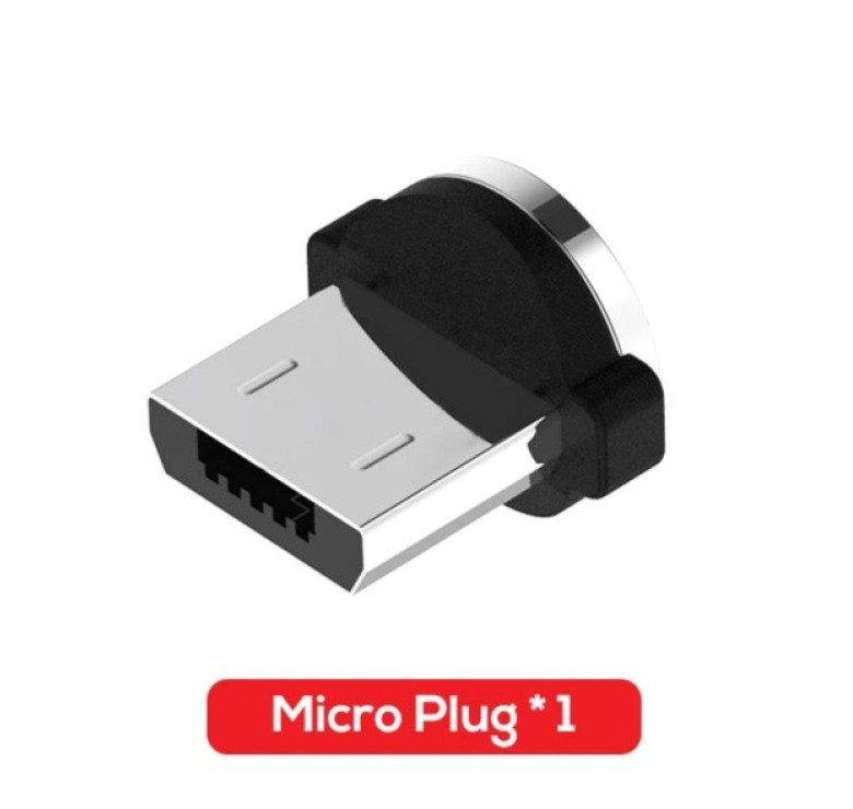 Магнітний круглий конектор Micro USB TOPK для кутового кабеля
