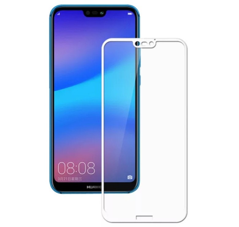Загартоване захисне скло на Huawei P20 Lite Біле