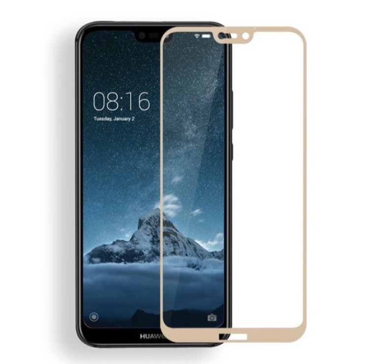 Загартоване захисне скло на Huawei P20 Lite Золоте