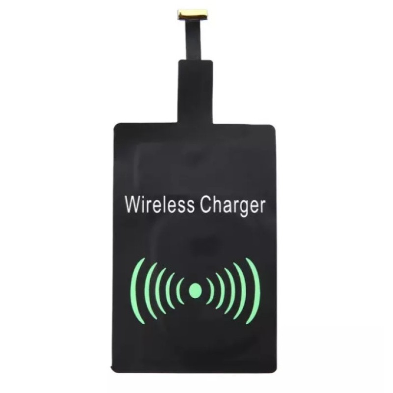 Универсальный ресивер (приемник) для беспроводной зарядки Micro USB (тип B) Черный