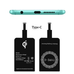Універсальний ресивер (приймач) для безпровідної зарядки Type C Чорний