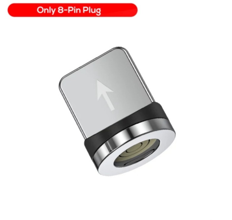 Магнітний круглий конектор для iphone (8-pin) TOPK швидка зарядка 3А