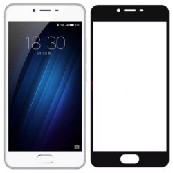Загартоване захисне скло на Meizu M3 Чорне