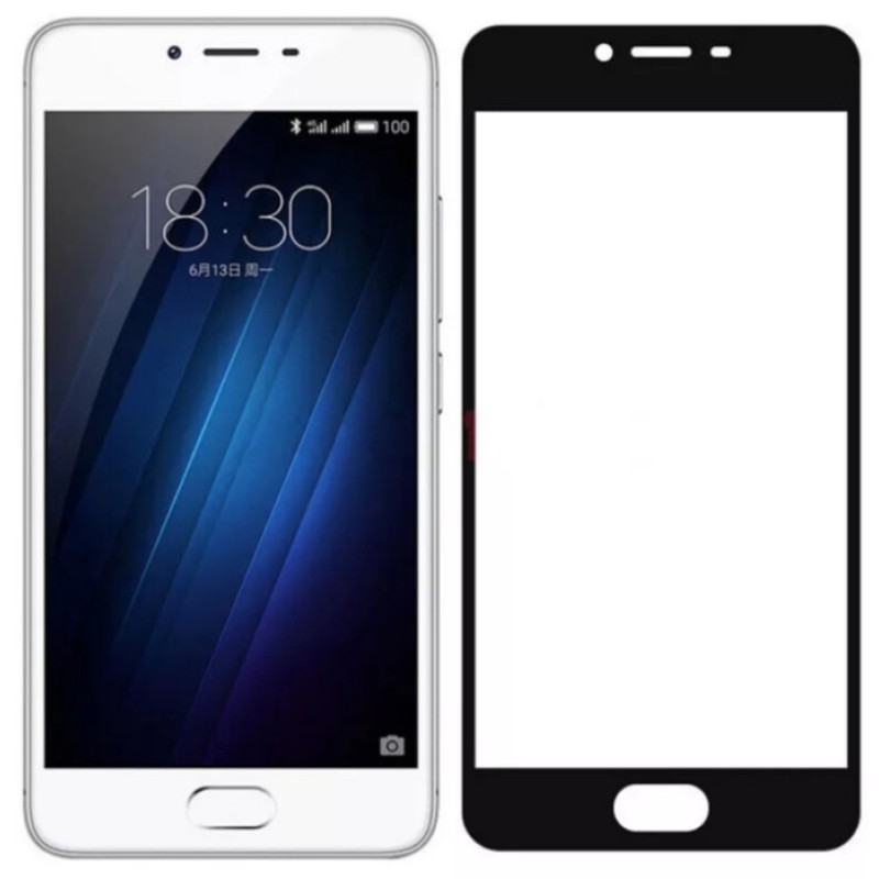 Загартоване захисне скло на Meizu M3S Чорне