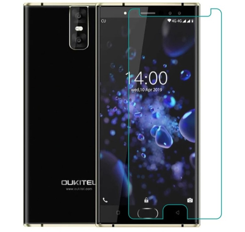 Закаленное защитное стекло на Oukitel K3