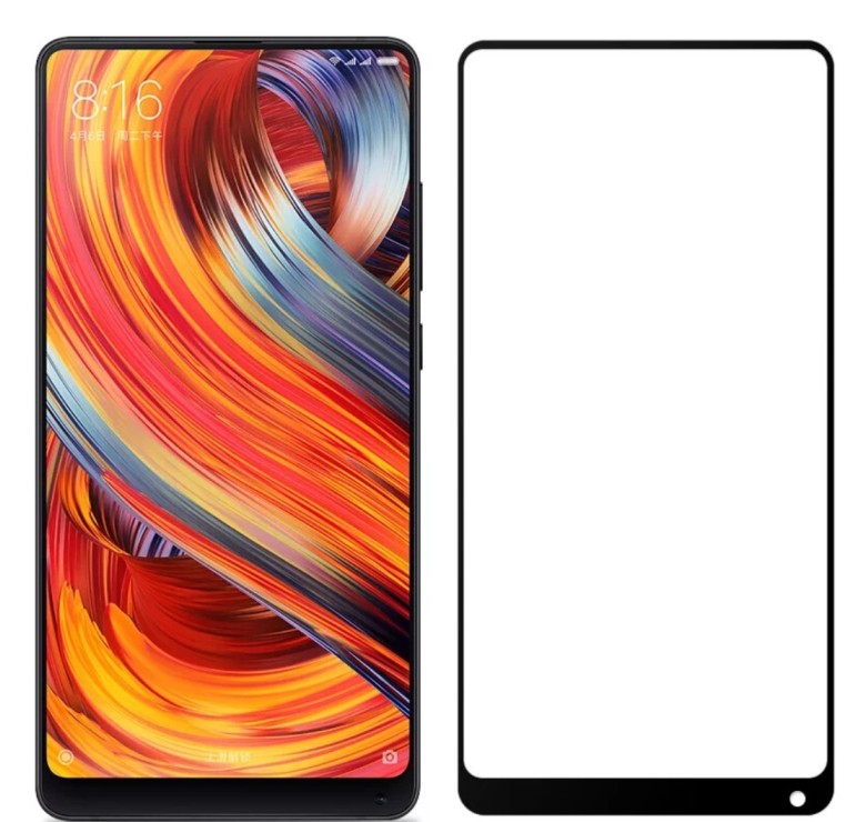 Загартоване захисне скло на Xiaomi Mix 2s Чорне