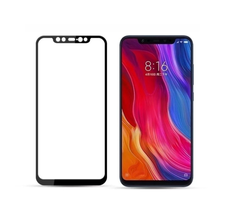 Загартоване захисне скло на Xiaomi Mi 8 Чорне