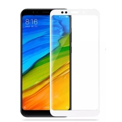 Загартоване захисне скло на Xiaomi Redmi 5 Plus Біле Повне покриття
