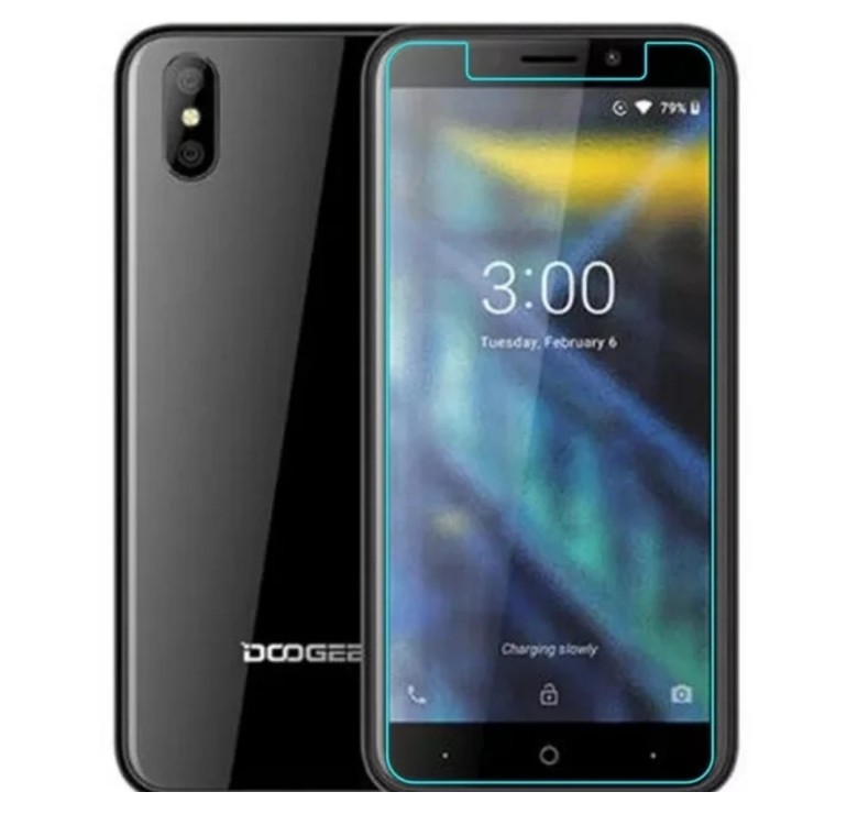 Закаленное защитное стекло на Doogee X50