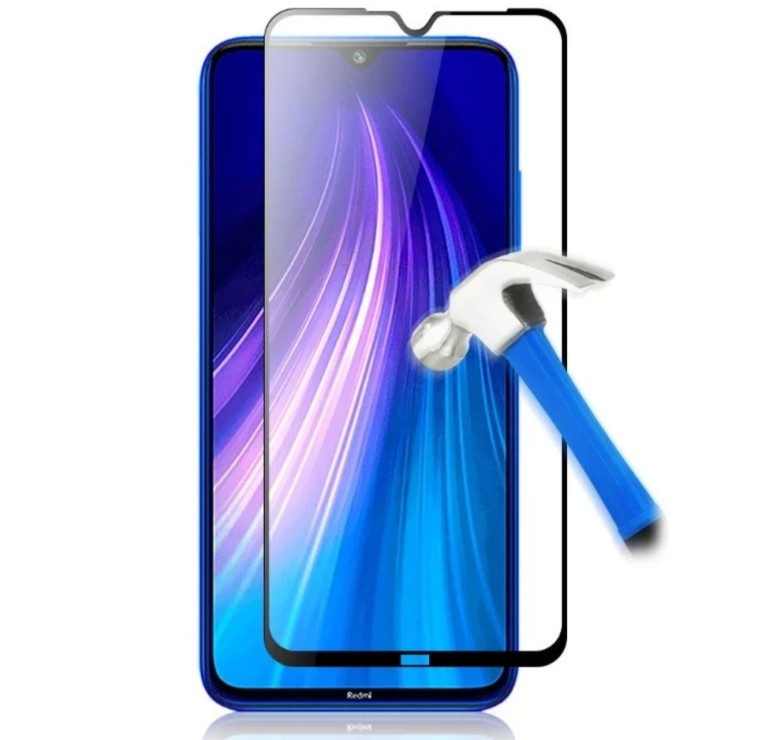 Загартоване захисне скло на Xiaomi Redmi Note 8T Чорне