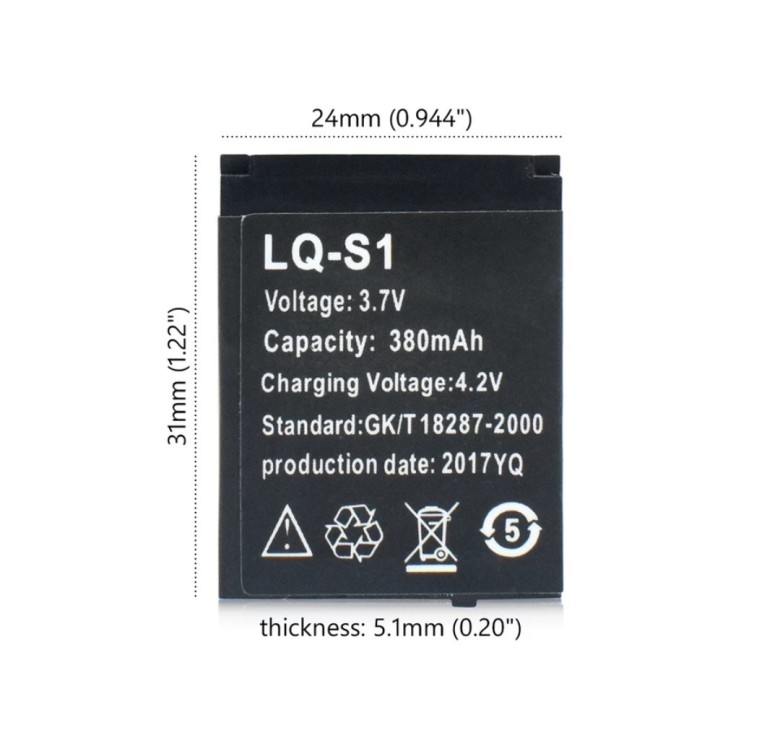 Акумулятор LQ-S1 для розумного годинника X6