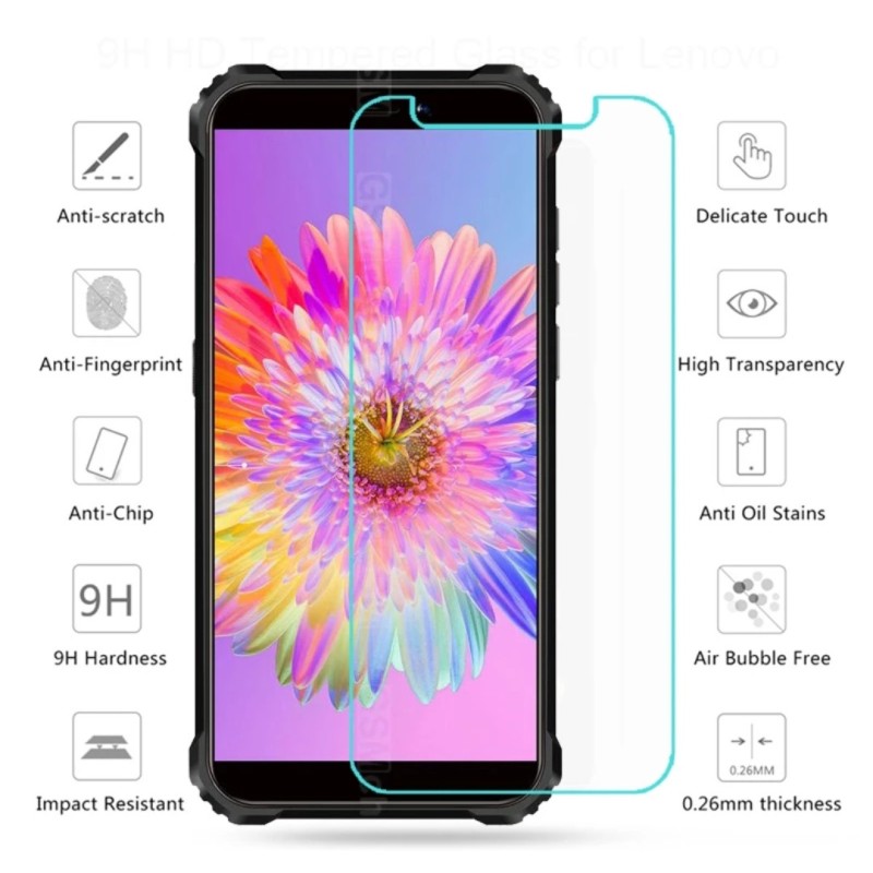 Закаленное защитное стекло на Oukitel WP5 / Прозрачное