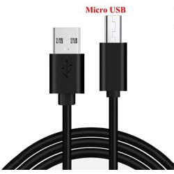 Кабель Micro USB для захищених смартфонів 10 мм, чорний