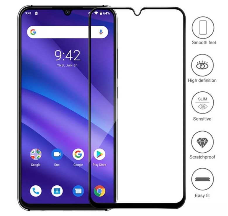 Загартоване захисне скло на UMIDIGI A5 Pro Чорне