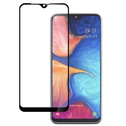 Загартоване захисне скло на Samsung Galaxy A20E Повне покриття Чорне