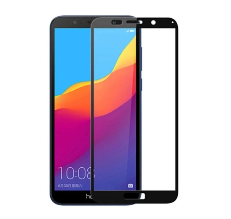 Загартоване захисне скло на Honor 7A Чорне