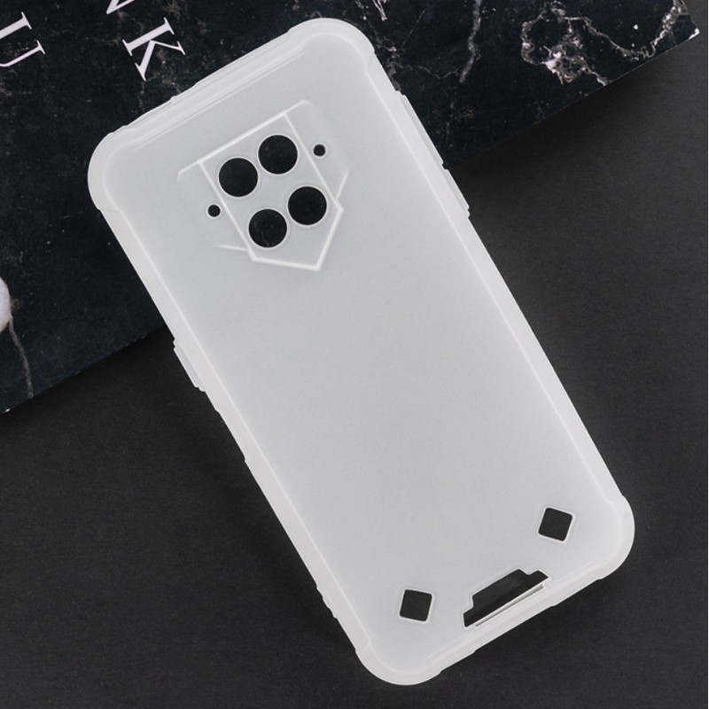 Силіконова накладка (бампер) для смартфона Blackview BV9800 Матовий Білий