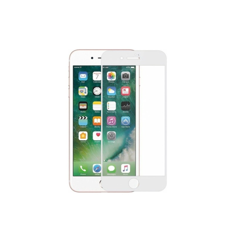Загартоване захисне скло на Iphone 6 Повне покриття Біле