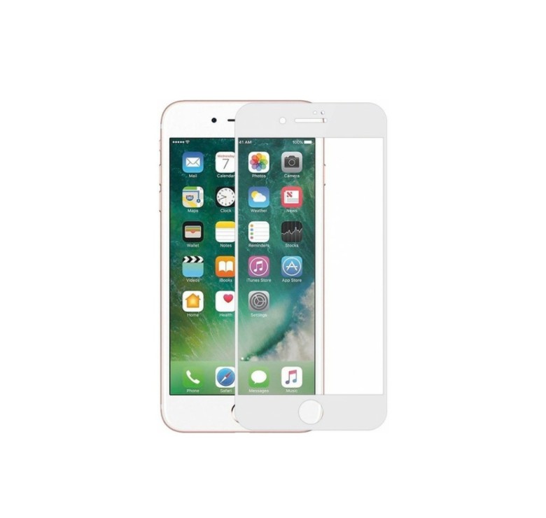 Загартоване захисне скло на Iphone 6s Повне покриття Біле