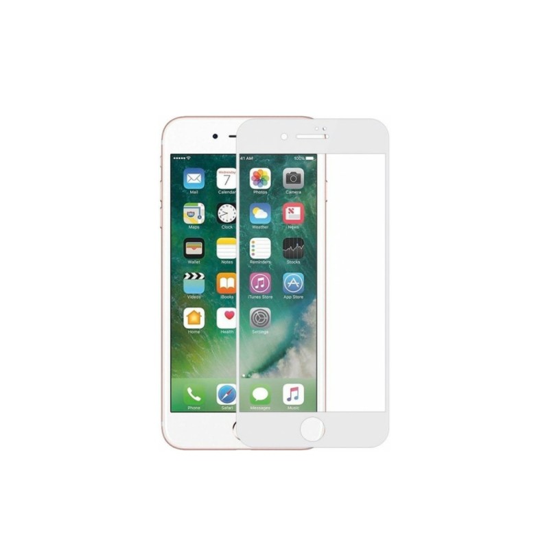 Загартоване захисне скло на Iphone 8 Plus Повне покриття Біле