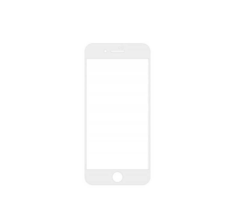 Загартоване захисне скло на Iphone 8 Plus Повне покриття Біле