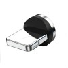 Магнітний USB кабель для Iphone (8-Pin) TOPK Cвітиться (Зеленим) швидка зарядкa 3A Зелений