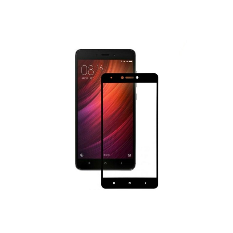 Загартоване захисне скло на Xiaomi Redmi Note 4X Чорне Повне покриття