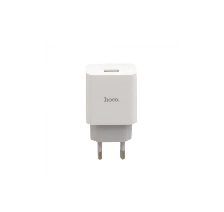 Оригінальний зарядний USB блок живлення Hoco C81A 5V 2.1 А Білий