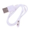 Магнітний USB кабель для смарт-годинників на 2 конектора (2.84 мм) 60 см. Білий