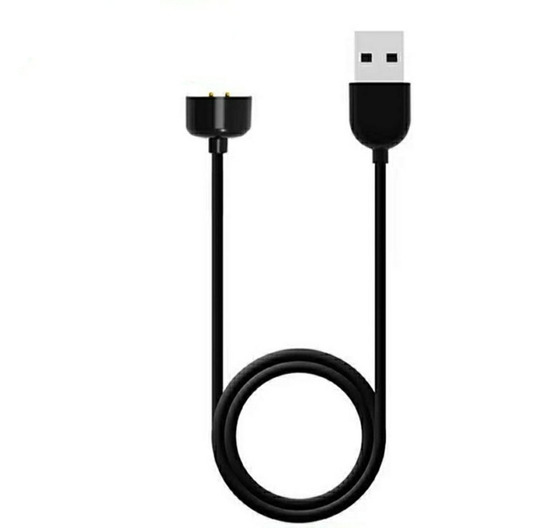 Магнітний USB кабель для фітнес браслета Mi Band 5 Чорний