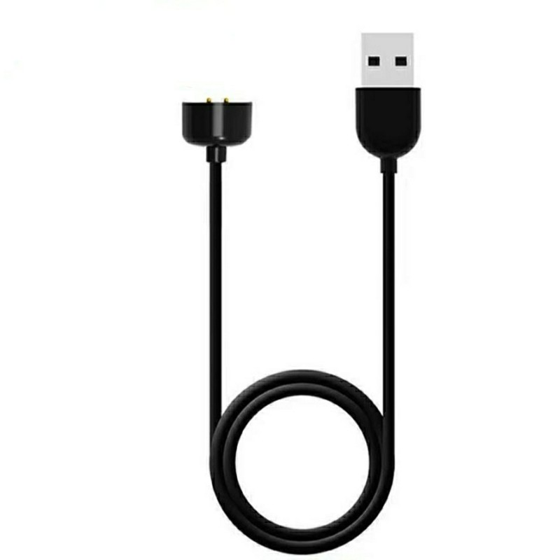Магнитный USB кабель для фитнес браслета Mi Band 6 Черный