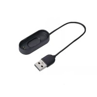 Зарядний USB кабель для фітнес браслета Mi Band 4 / Чорний