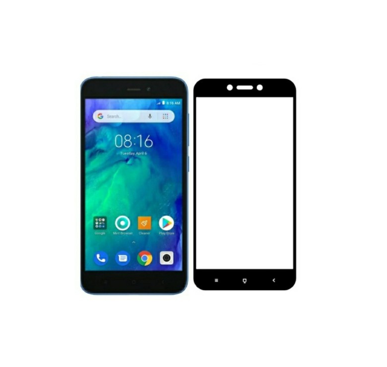 Загартоване захисне скло на Xiaomi Redmi 4X з чорною рамкою