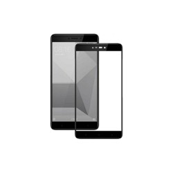 Закаленное защитное стекло на Xiaomi Redmi 5A с черной рамкой