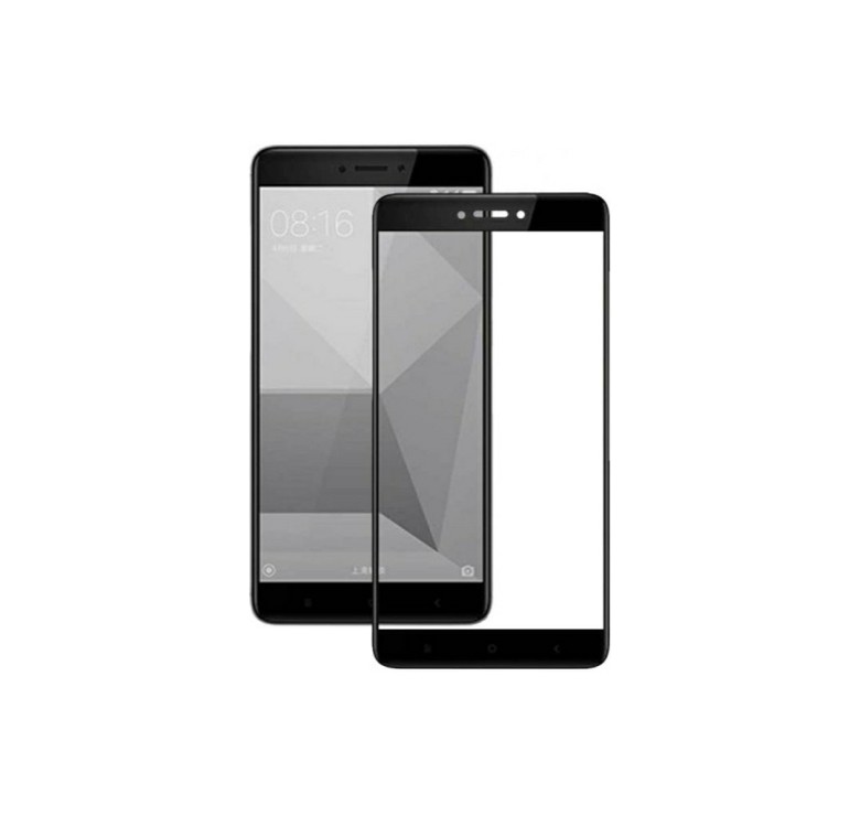Загартоване захисне скло на Xiaomi Redmi 5A з чорною рамкою